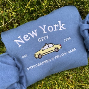 NYC Embroidered Sweatshirt: New York City Crewneck