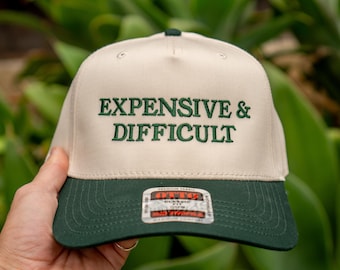 Casquette trucker brodée chère et difficile : mode fille rigolote