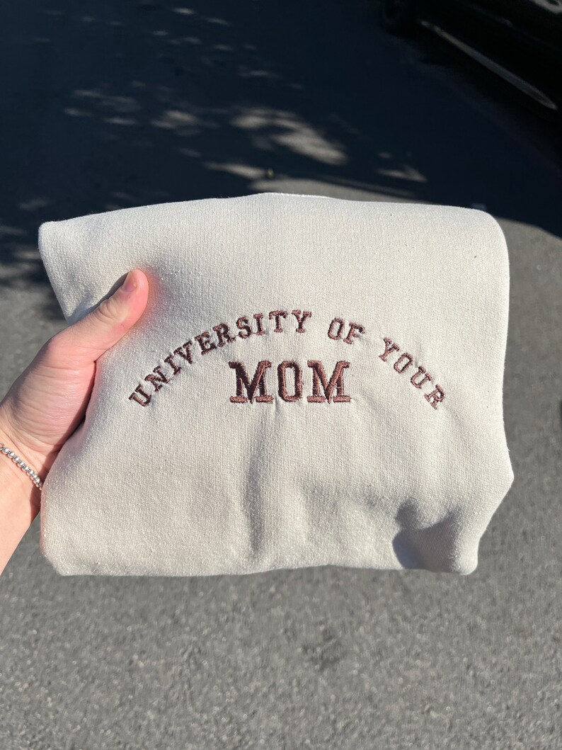 mom embroidered sweatshirt