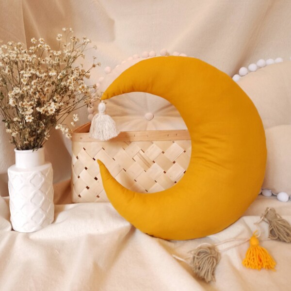 Moon Pillow Etsy