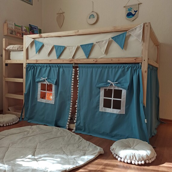 Low loft bed tent online