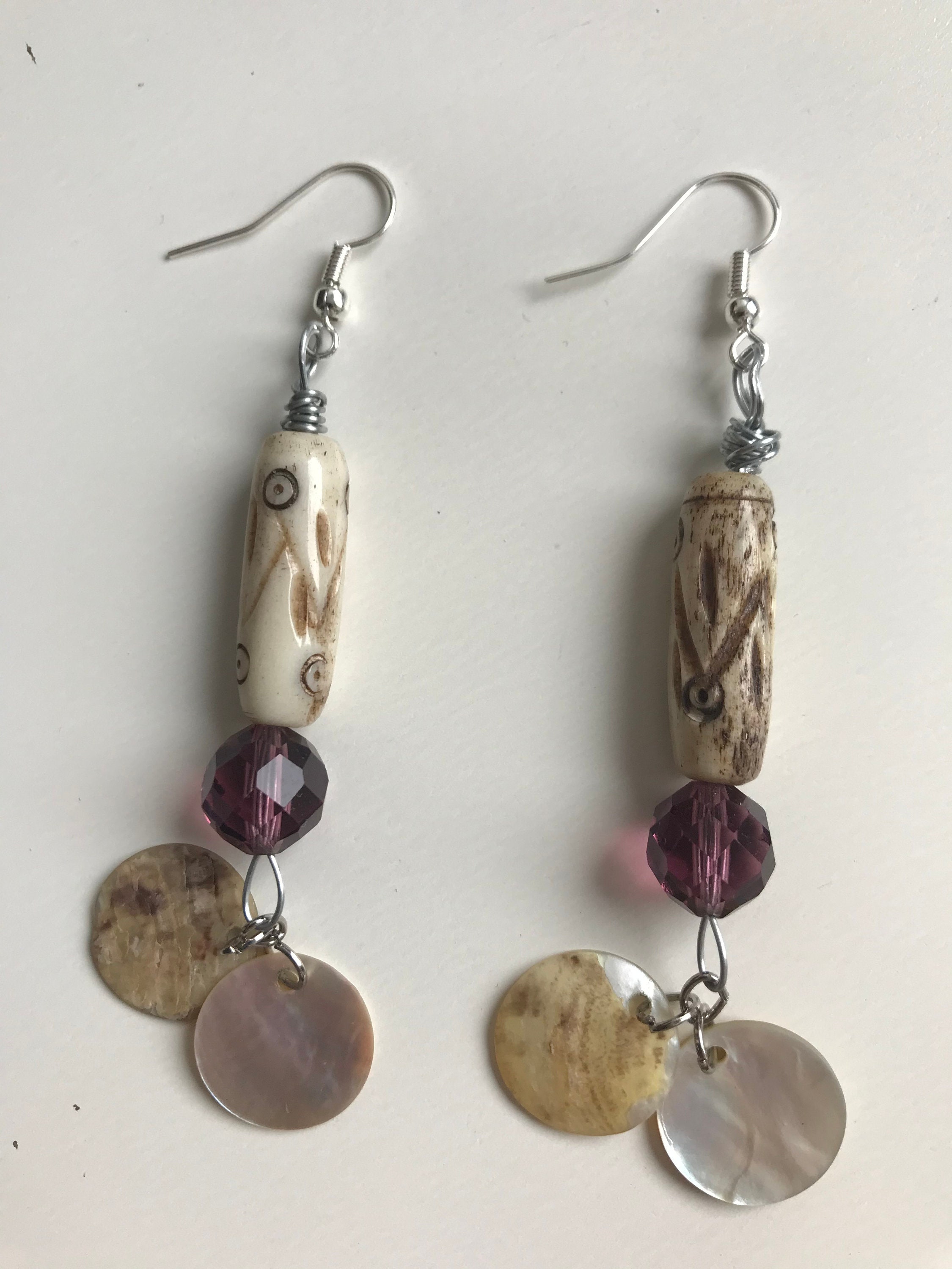 Earrings Made From Reused Materials Etsy UK