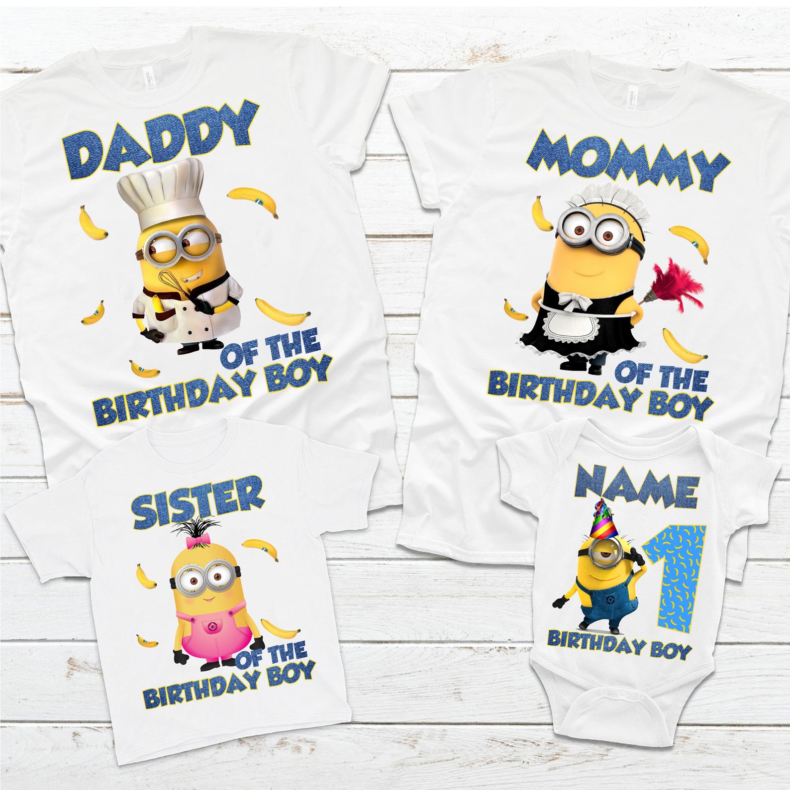 The Minions Birthday Custom Shirt Minions Birthday Family Etsy