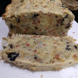 Cheesy Olive Bacon Bread