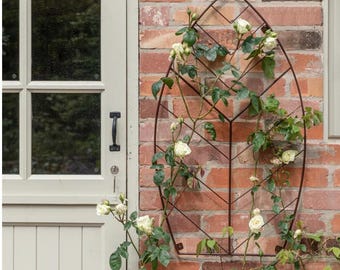 Bronze or Silver Leaf Garden Trellis for Climbing Plants