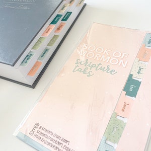 PASTEL- Book of Mormon Scripture Tabs for the Deseret Book “journal ...