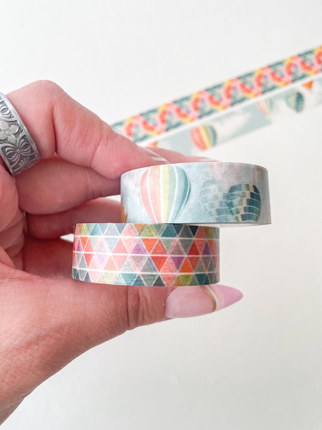 Kaleidoscope & Balloons Celebrate Collection Washi Tape Roll Set