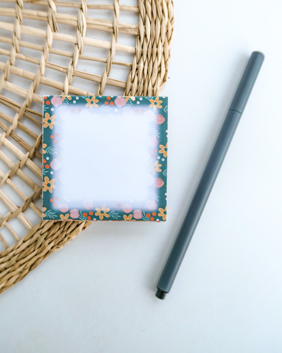 Mini-notes Multi Floral | 50 Pages With Magnetic Back for Refrigerator ...