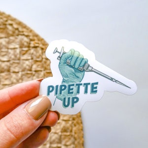 Pipette | Women in science sticker pack | High Quality Waterproof Vinyl | laptops, water bottles, mirrors, journal