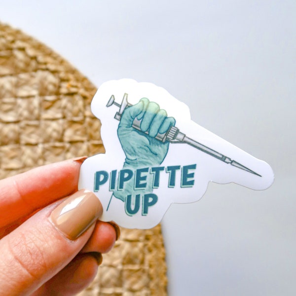 Pipette | Women in science sticker pack | High Quality Waterproof Vinyl | laptops, water bottles, mirrors, journal