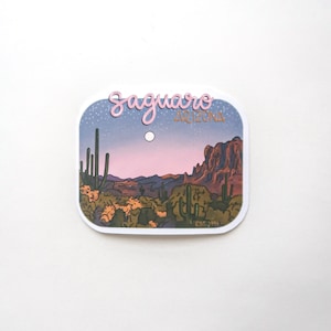 Saguaro Arizona NP Sticker | desert | National Parks USA | High Quality Waterproof Vinyl Stickers| laptops, water bottles, mirror, journal