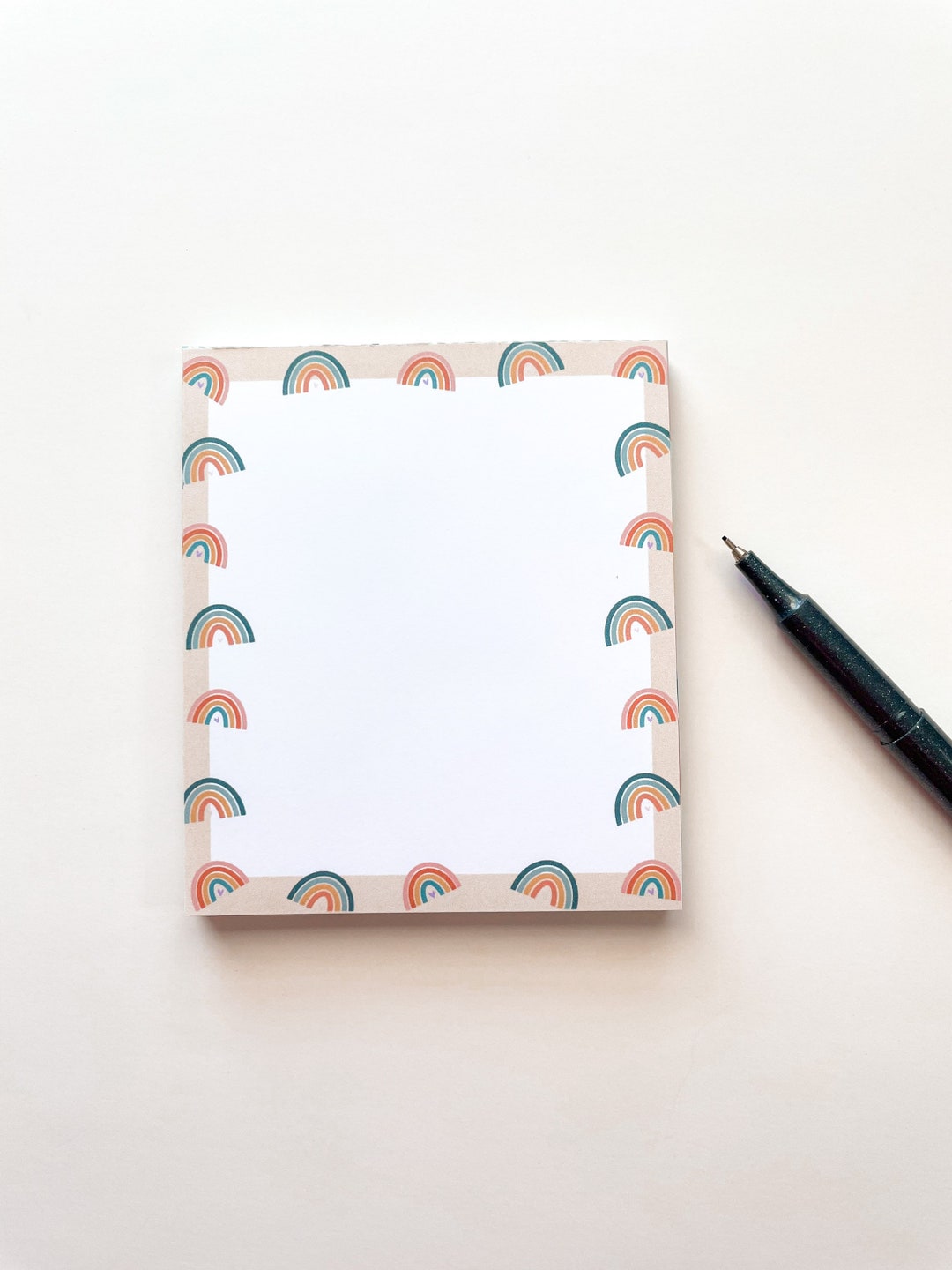Rainbow Notepad | 40 Pages With Magnetic Back for Lists on Refrigerator ...