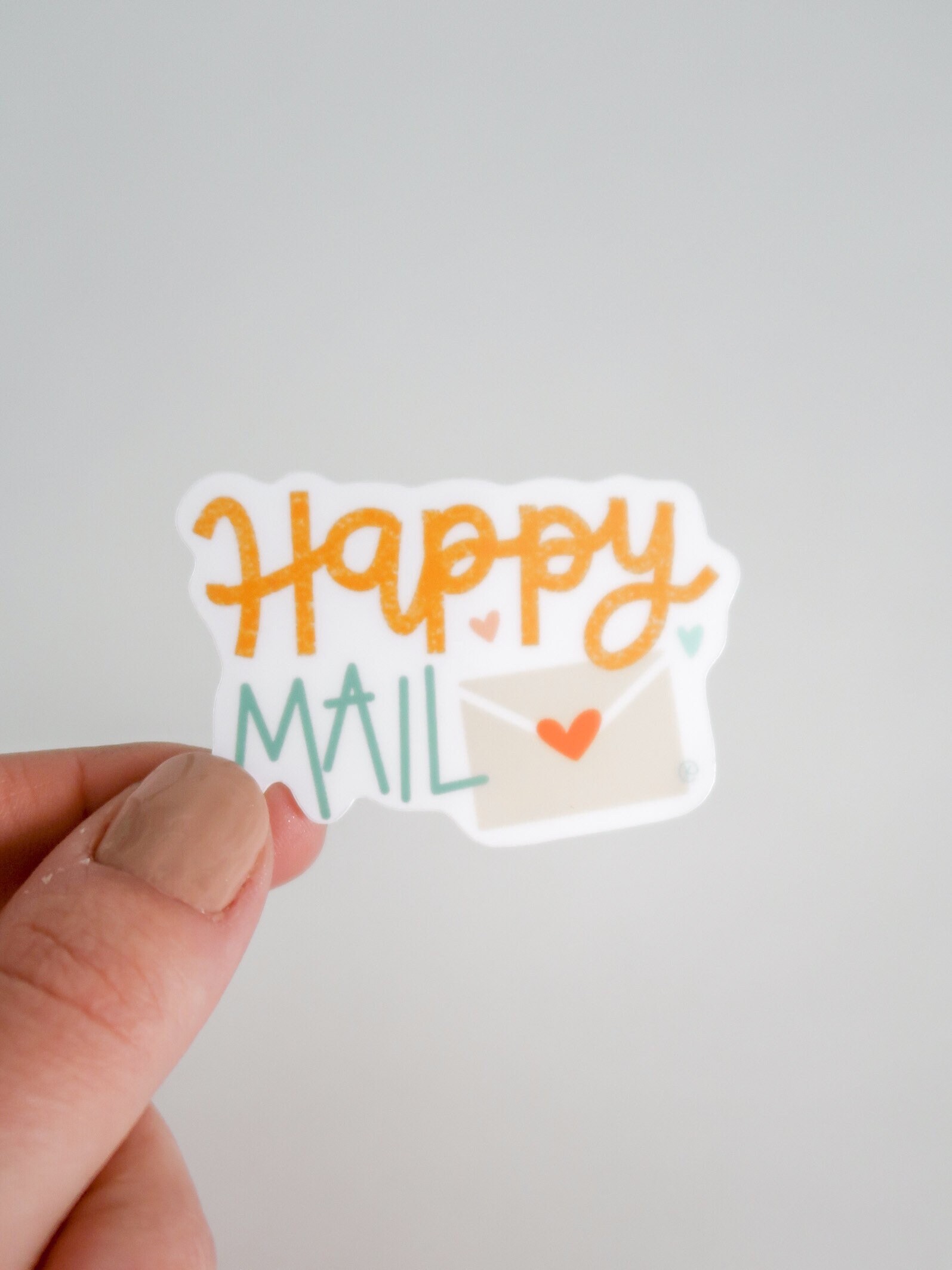 Shipping Stickers for Your Packaging : Hello Your Happy Mail is Here  Sticker. 