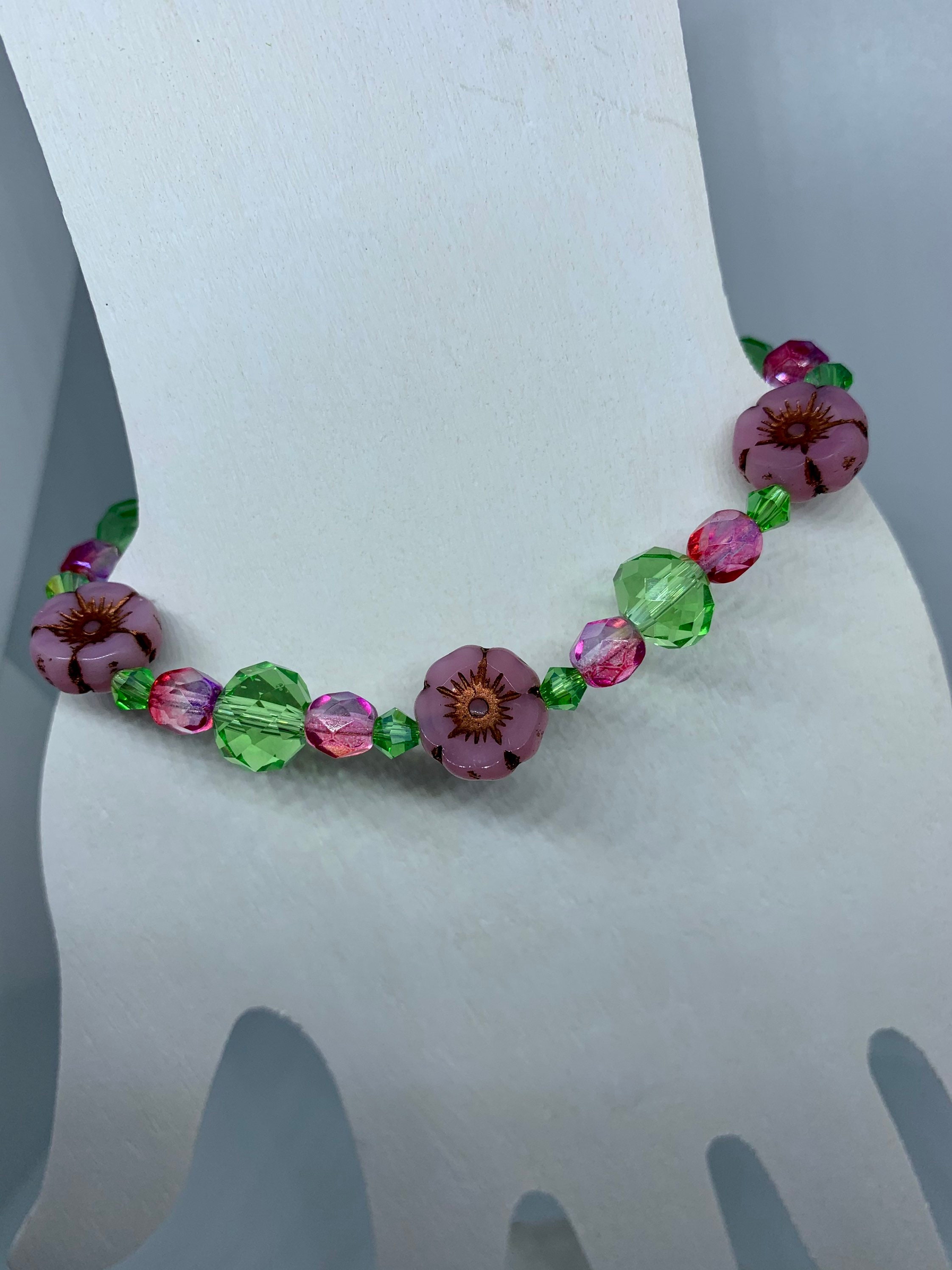 Pink Hawaiian Flower Bracelet - Etsy UK