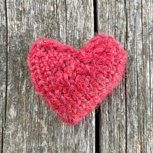 Heart knitting pattern, knitted heart pattern, simple knitting pattern, stuffed heart for Valentine&#39;s Day, long distance relationship gift