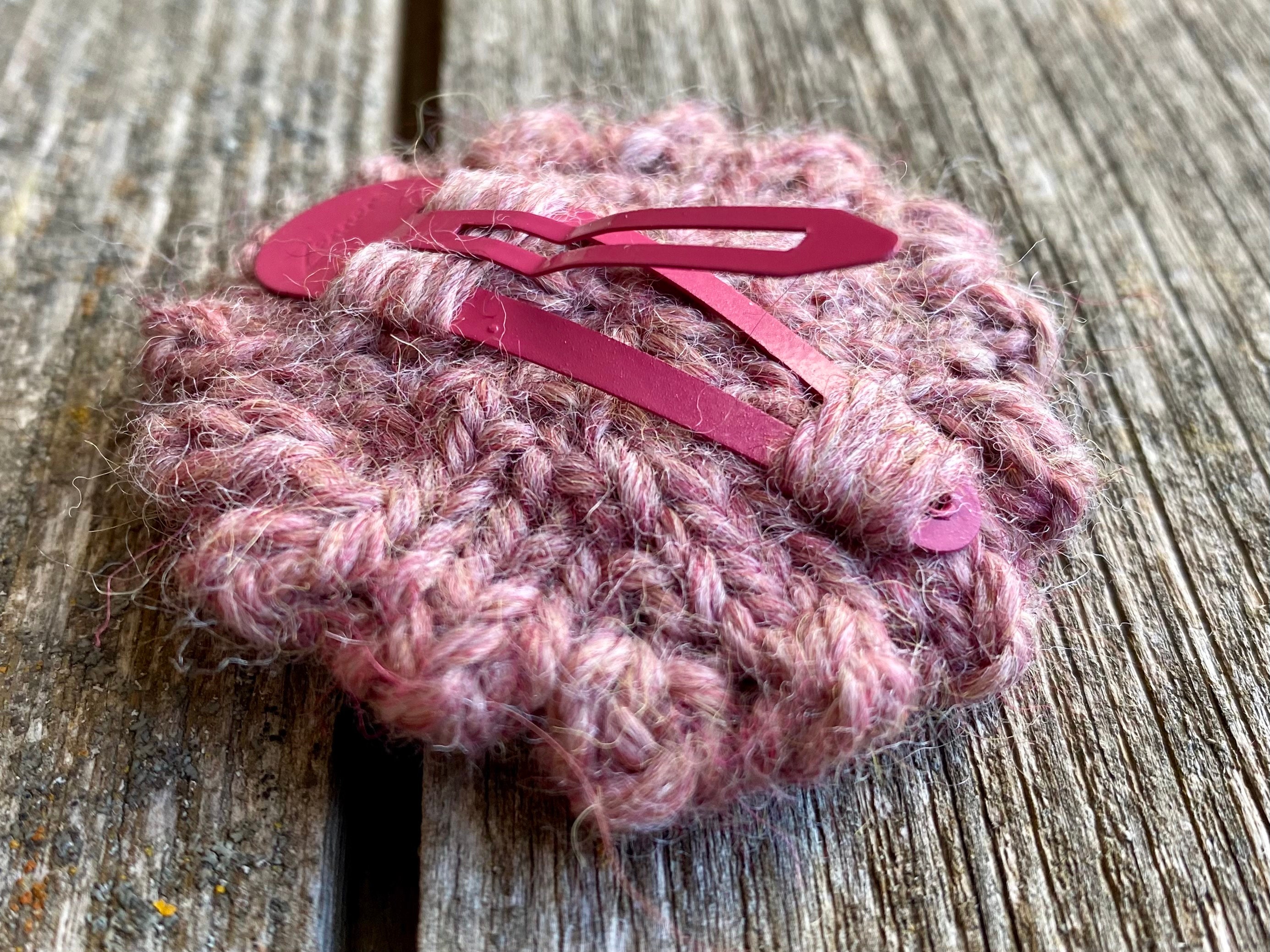 Knitted Snap Clip Easter Snap Clip Flower Snap Clip Spring Etsy UK