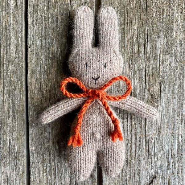 Knitted Bunny pattern, knitted Bunny toy, Easter basket filler