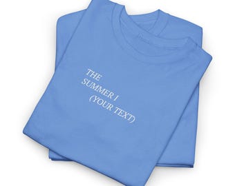 The Summer I Turned Pretty Custom Embroidery T-Shirt - Conrad Jeremiah Belly TSITP, Birthday, Anniversary Gift, Heavy Cotton Tee
