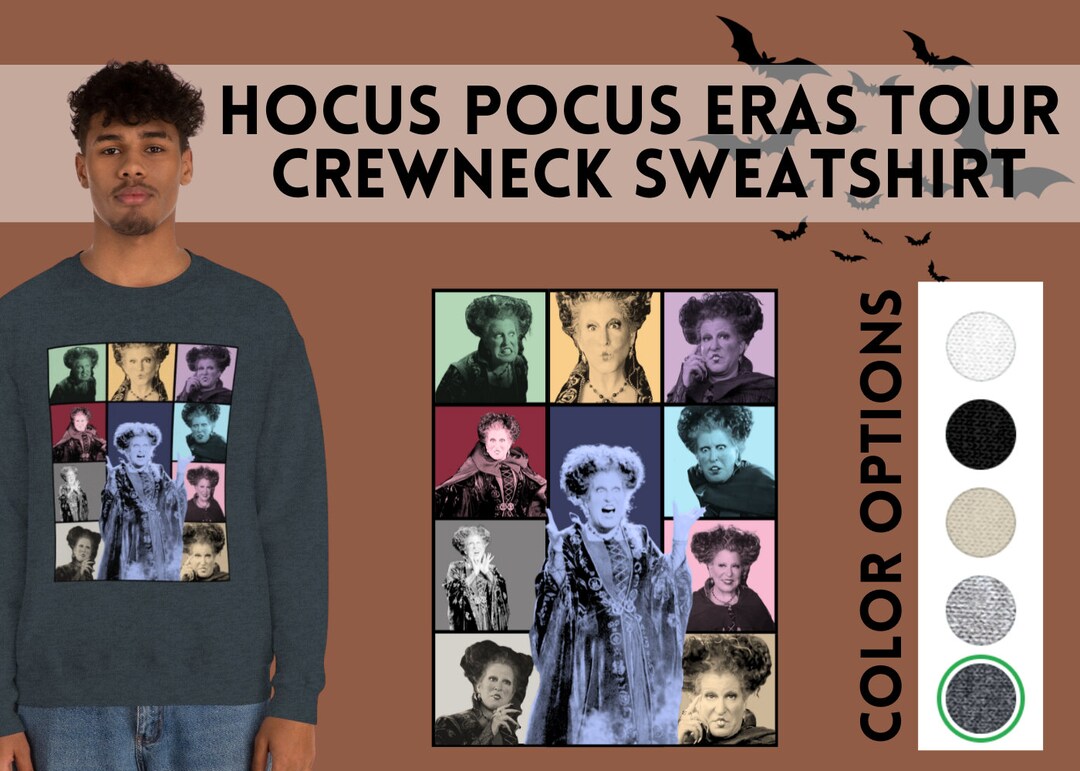 Hocus Pocus Winifred Taylor Swift Eras Tour Crewneck Sweatshirt Etsy