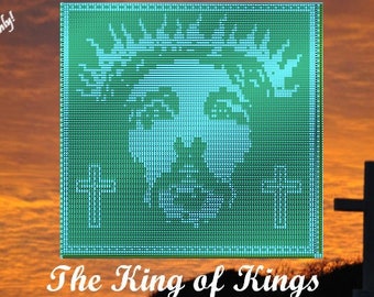 Mosaic Overlay Crochet Pattern, The King of Kings (Instant PDF Download Only)