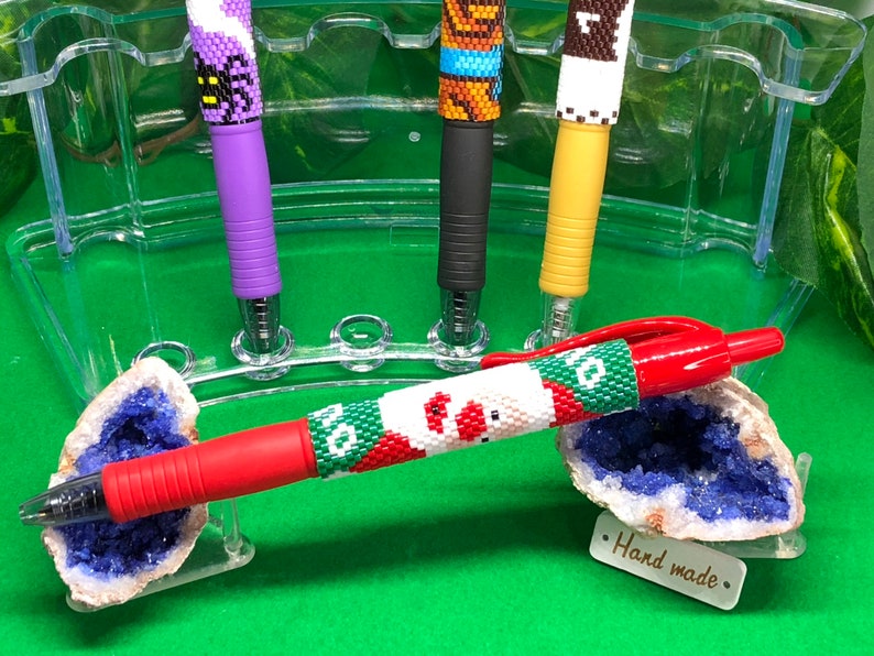 Santa Clause! G2 Hand Beaded Pen with FREE Velvet Gift Bag and Multiple Color Options