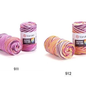 Crochet Rope 3 Mm, Macrame Cord, Polyester Yarn for DIY Projects
