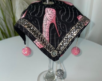 Funda para taza con diseño de bailarinas rosas, brillante, reutilizable y con brillo para mujer