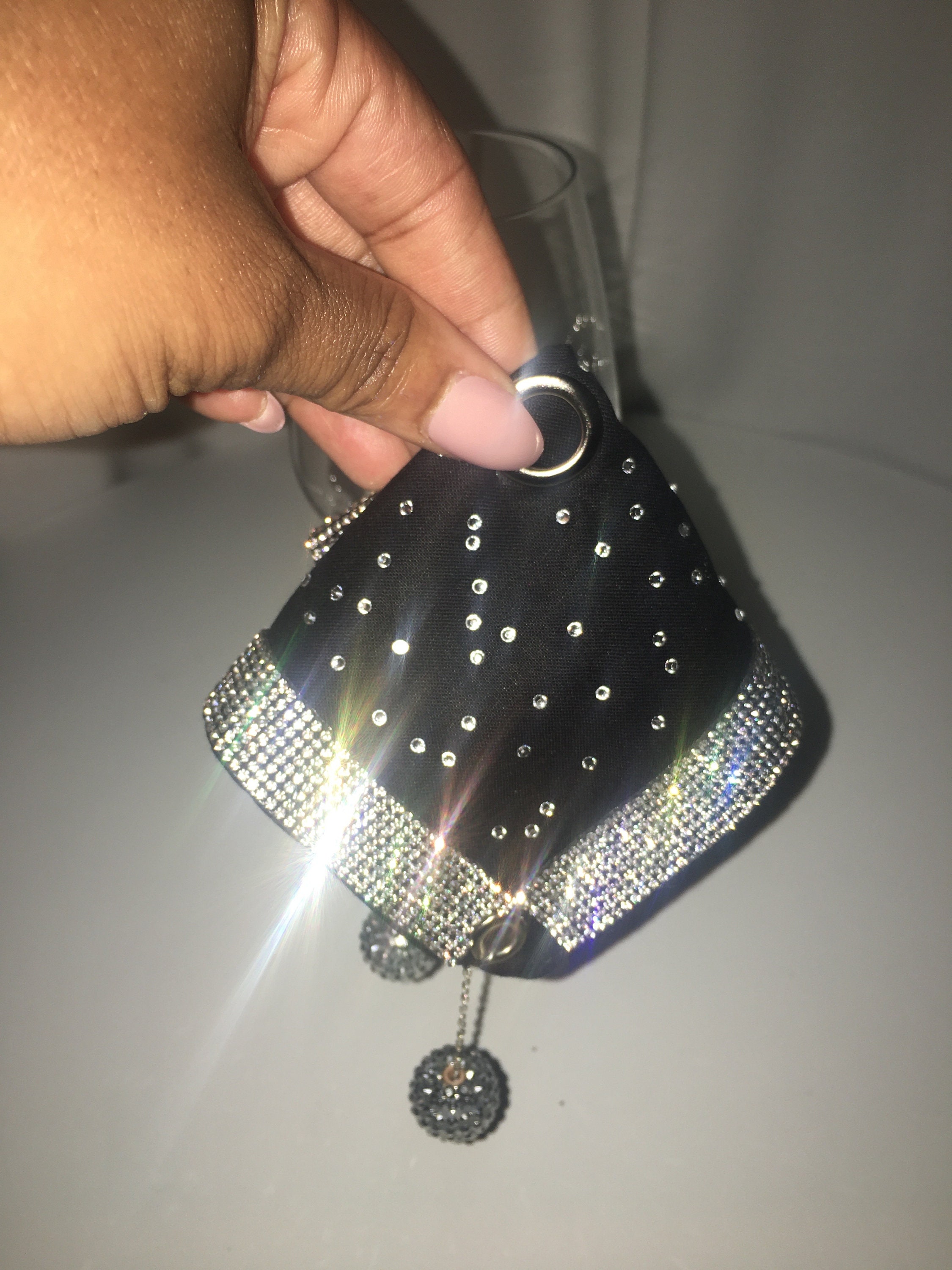 Bling Drink Cover for the Bride to keep her beverage safe at the wedding. Wedding Drink Cover - Etsy main image 2
