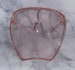 Pink Tinted Rose Gold Bling Face Shield | Weddings | Bridal Face Shield | For Women 