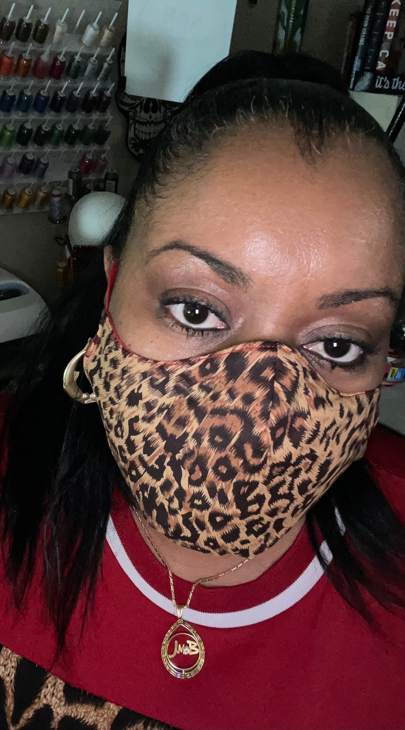 Animal Print Face Mask| Leopard Print Design | Washable - Etsy