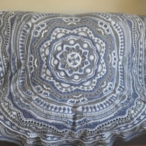 crochet mandala, blanket throw, weighted blanket, boho throw, crochet afghan