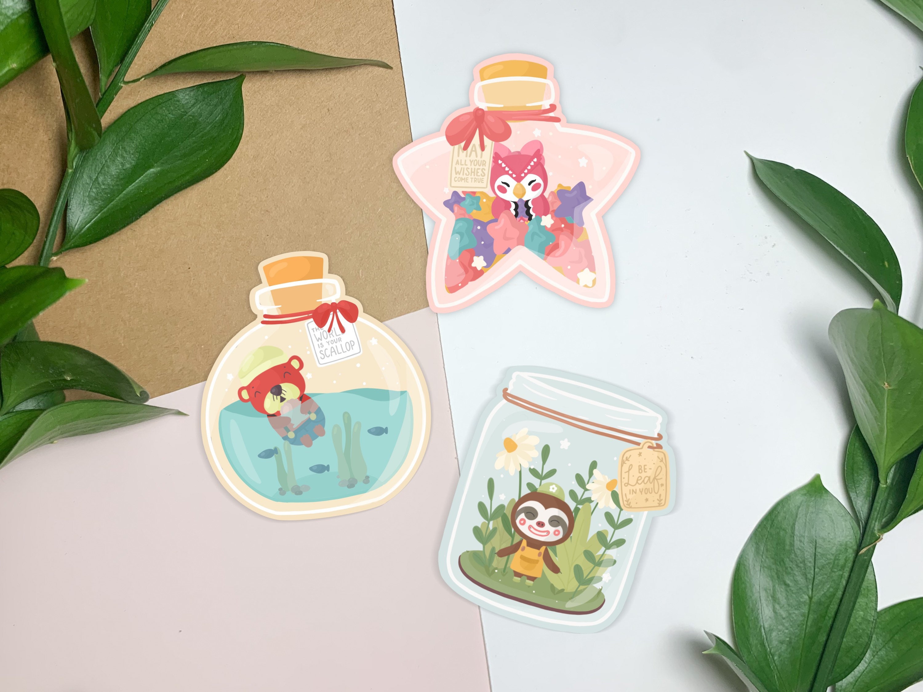 Animal Crossing Jar Stickers | Celeste Wishing Stars | Pascal Scallop…