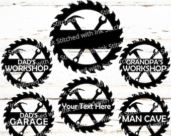 Handyman Svg, Saw Svg, Grandpa Svg, Fathers Day Svg, Workshop sign, Man Cave Svg, Dads Garage Svg, Sawblade Svg, Mechanic Svg, Dad Sign Svg