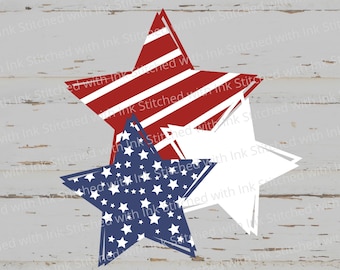 Patriotic Star Svg, Stars Svg, 4th of July Svg, Fourth of July Svg, July 4th Svg, American Flag Svg, Red white blue Svg, Memorial Day svg