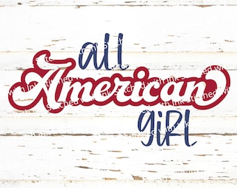 American girl Svg, All American Svg, fourth of july Svg, Retro Svg, 4th of july Svg, Patriotic Svg, July 4th Svg, Merica Svg,4th of july Png