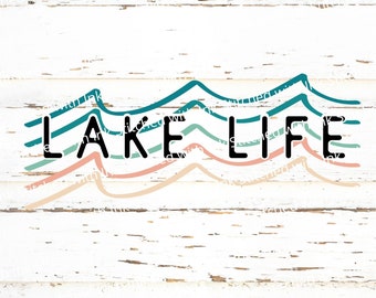 Lake Life Svg, Wave Svg, Lake Svg, Boating Svg, Lake Life Png, Lake House Svg, Waves Svg, Summer tshirt Svg, Lakehouse Svg, Summer Svg