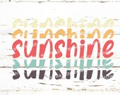 Sunshine Svg, Split Letter Svg, Sunshine Png, Sunshine Cut file, Sunshine Clipart, Hello Sunshine Svg, Summer Svg, Sun Svg, sunset svg
