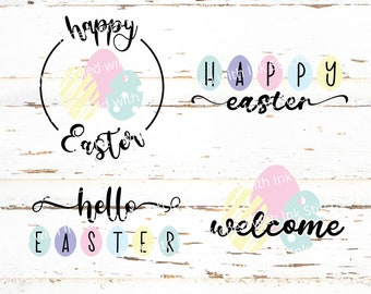 Happy Easter Svg, Easter Svg Bundle, Easter Egg Svg, Happy Easter Png, Easter Svg, Easter Png, Easter Door Hanger Svg, Easter Doormat Svg
