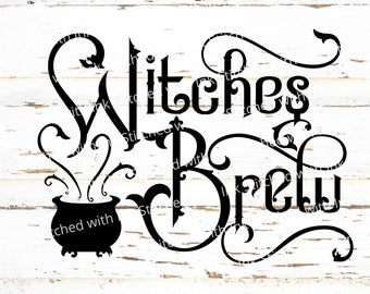 Witches brew SVG, Witches Brew Png, Witch Svg, Halloween Svg, Halloween sign Svg, Halloween Shirt Svg, Halloween Png, Vintage halloween Svg