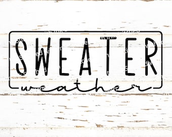 Suéter clima SVG, suéter clima PNG, camisa de otoño SVG, acogedor Svg, invierno Svg, otoño Svg, citas de otoño Svg, diseños de otoño SVG, otoño png