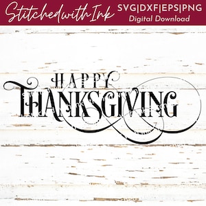 Happy Thanksgiving SVG, Thanksgiving PNG, Thanksgiving Svg, Thanksgiving Svg, Danksagungssvg, Dankbares Svg, Danksagungskarte, Gesegnetes Svg