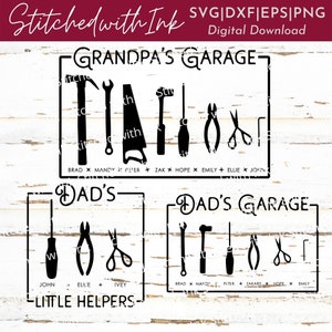 Vovô SVG, Dads garage Svg, Family Sign Svg, Garage sign, Handyman Svg, Fathers Day Png, Fathers Day Svg, Tools Svg, Dad Svg, Grandpa gift