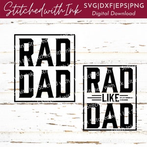 Padre Hijo Svg, Padre e Hijo Svg, Rad Papá Svg, Día del Padre Png, Día del Padre Svg, Papá Camisa Svg, Papá e hijo Svg, Papá Svg, Padres Svg