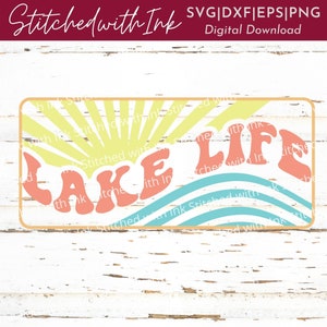 Lake Life SVG, Lake Svg, Sunset Svg, Lake life PNG, Retro Svg, Summer tshirt Svg, Cute Summer Tees Svg, Summer Svg, Summer shirt Svg