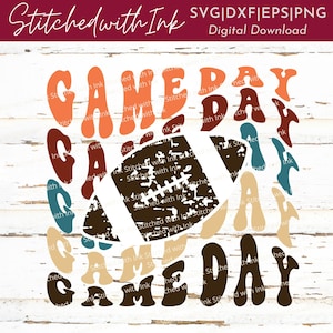 Dia de jogo de futebol svg, temporada de futebol svg, Game Day PNG, gameday svg, jogador de futebol Svg, clipart de futebol, amor futebol svg, sublimação