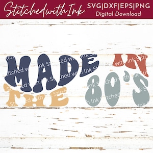 Made in the 80s PNG, 80er SVG, 80er Nostalgie, Hippie Svg, Made in the 80s Svg, I love the 80s Svg, 80s Baby Svg, Retro Svg, 80s tshirt