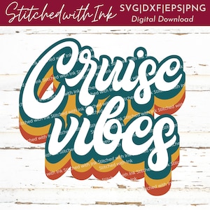 Crucero SVG, crucero familiar svg, vacaciones familiares svg, verano svg, crucero PNG, retro svg, camisa crucero svg, vibraciones de playa svg, chicas fin de semana svg