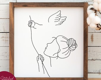 Invisible string, Baby loss svg, Bereaved Mothers Day, pregnancy Loss, Angel in Heaven, Infant loss, letter from heaven, hugs from heaven