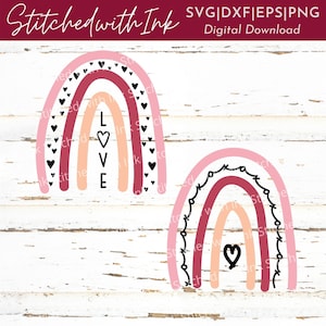 xoxo SVG, Regenbogen svg, Valentines svg, Regenbogen Linien svg, Valentine svg, Regenbogen png, Boho Regenbogen Clipart, Boho svg, Liebe svg, Herzen svg