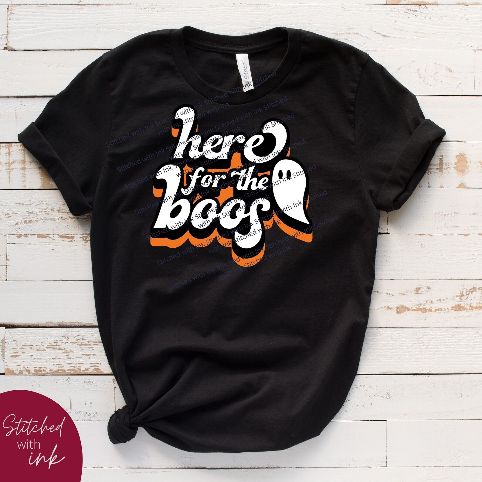 Here for the Boos SVG Halloween Svg Ghost Svg Retro Svg | Etsy